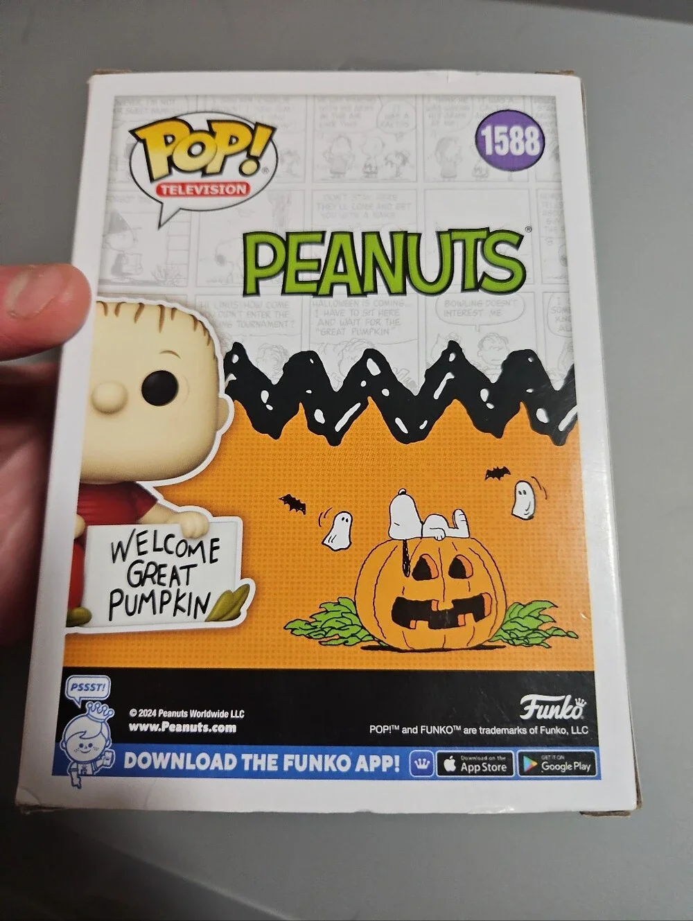 Funko Pop! Vinyl: Peanuts - Linus #1588: GREAT PUMPKIN: NEW